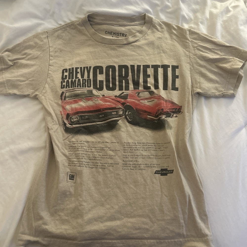 Chemistry Beige Chevy Camaro Corvette T-Shirt